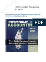 Test Bank For Intermediate Accounting 4th Volume 2 by Lo