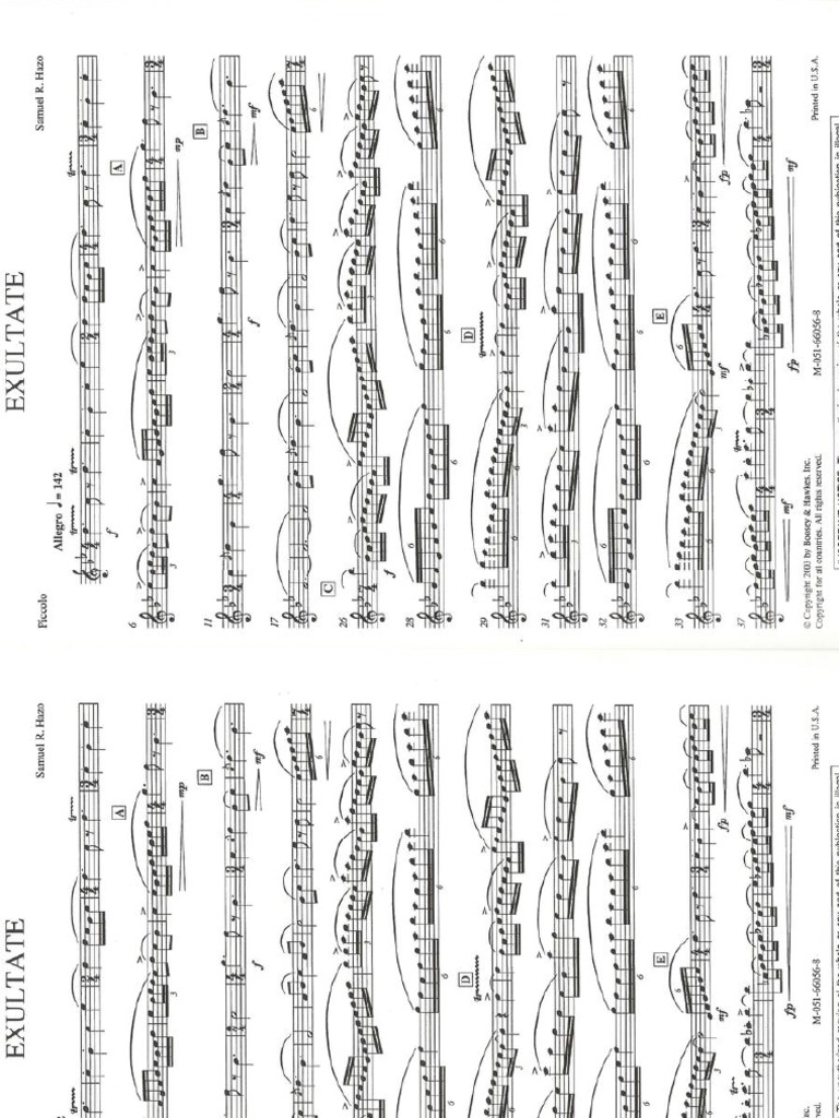 Exultate Samuel R Hazo | PDF