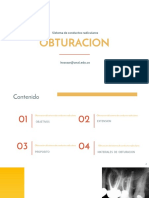 Obturacion Del Sistema de Conductos Radiculares Un