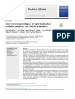 Intervenciones Psicológicas en Espiritualidad en Cuidados Paliativos.