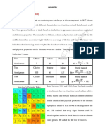 Periodic Table and Periodicity