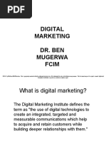 Digital Marketing-Dr - Ben Mugerwa