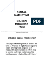 Digital Marketing-Dr - Ben Mugerwa