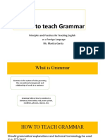 How To Teach Grammar