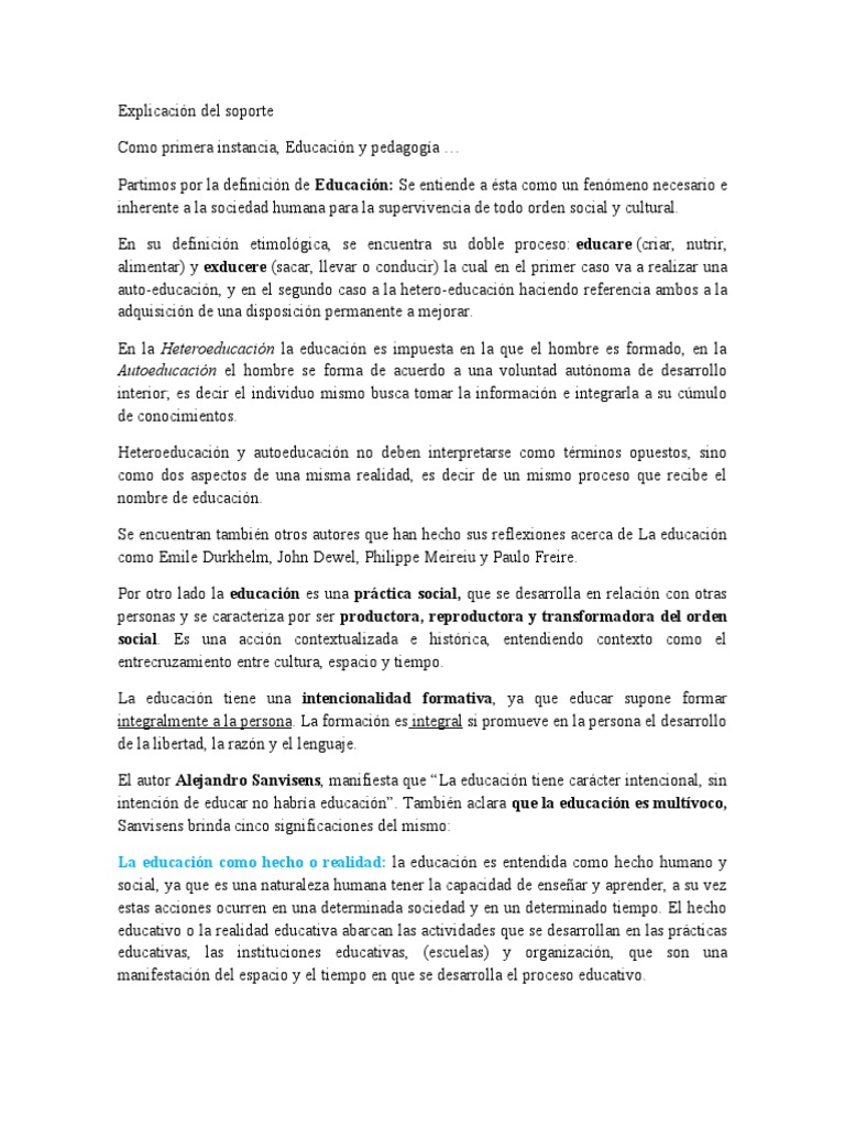 Pedagogia De La Educación Pdf Pedagogía Aprendizaje