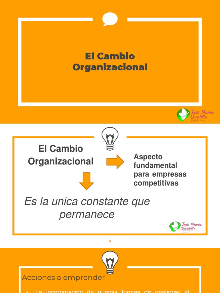 Estrategias para el Cambio Organizacional | PDF