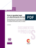 Documentos de Proyectos: Entre La Igualdad Legal y La Discriminación de Hecho