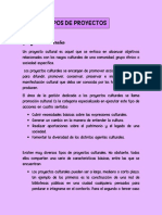 Tipos de Proyectos