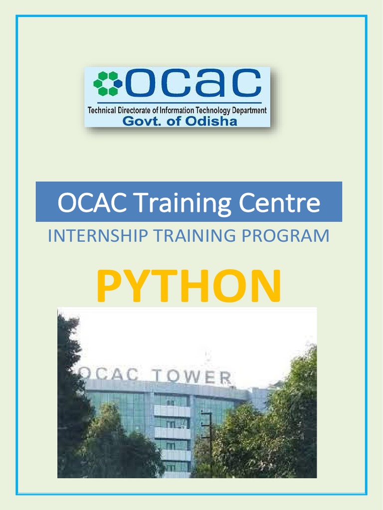 Internship Training Programs-Python | PDF | Software Testing | Programming
