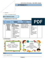 3° Grado - Actividad Del Dia 10 de Agosto