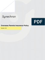 Overseas Parents Insurance Policy - FY 2023-24