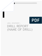 Drill Plan Form