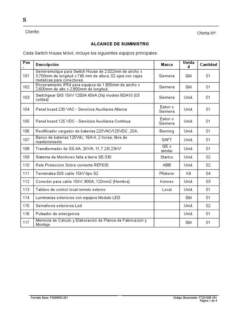 Descripcion Switch House PDF Ingenieria Eléctrica Equipo