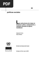 Alejandro Portes y Kelly  Hoffman - Las estructuras de clase en América Latina. Composición y cambios durante la época neoliberal
