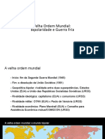 Velha Ordem Mundial: Bipolaridade e Guerra Fria