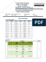 Kunci Jawaban Dan Rubrik Penilaian PTS 1 Ta 2022-2023 (Ipa Kelas Vii)