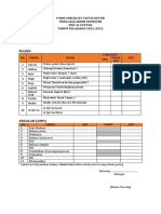 Checklist Kitab Muqorror SMP 7