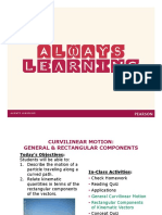 12.4 General Curvilinear Motion and Rectangular Components