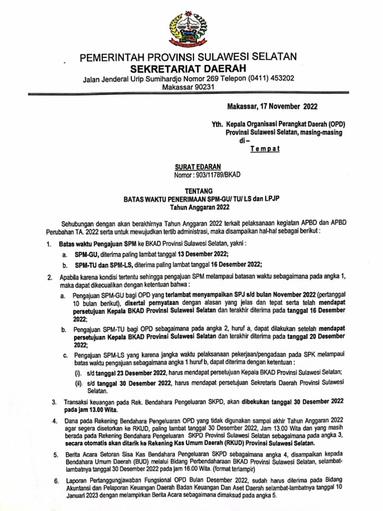 Surat Edaran | PDF