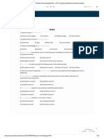 Research Methodology MCQ.. - PDF - Sampling (Statistics) - Research Design