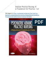 Test Bank For Psychiatric Advanced Practice Nursing A Biopsychosocial Foundation For Practice 1st Edition by Eris F Perese Test Bank