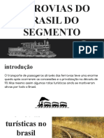 Trabalho Ferrovias Turísticas - Principais Meios Aquaviários Do Brasil