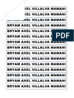 Bryam Axel Villalva Mamani 2do