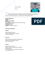 Sample Resume For Renal Application