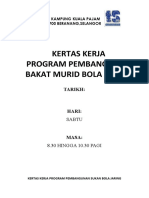 Kertas Kerja Pembangunan Bakat Murid Bola Jaring