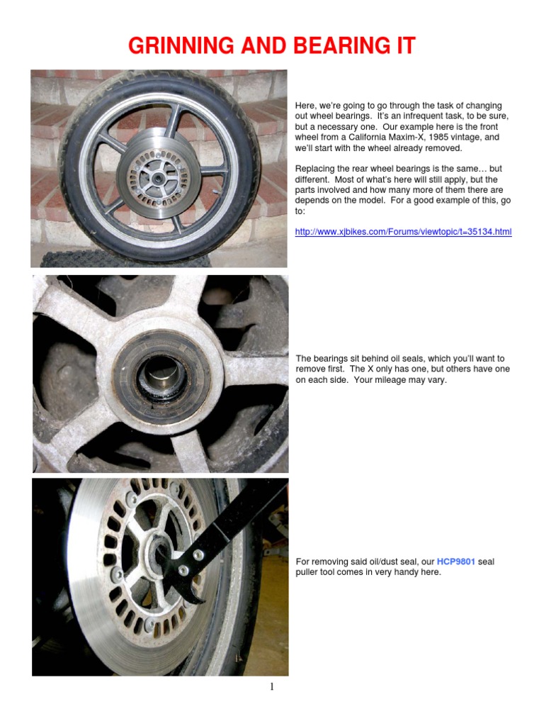 Wheel Bearing Replacement Guide | PDF | Bearing (Mechanical) | Axle