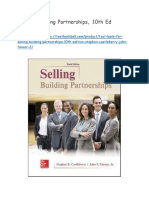 Test Bank For Selling Building Partnerships 10th Edition Stephen Castleberry John Tanner 2