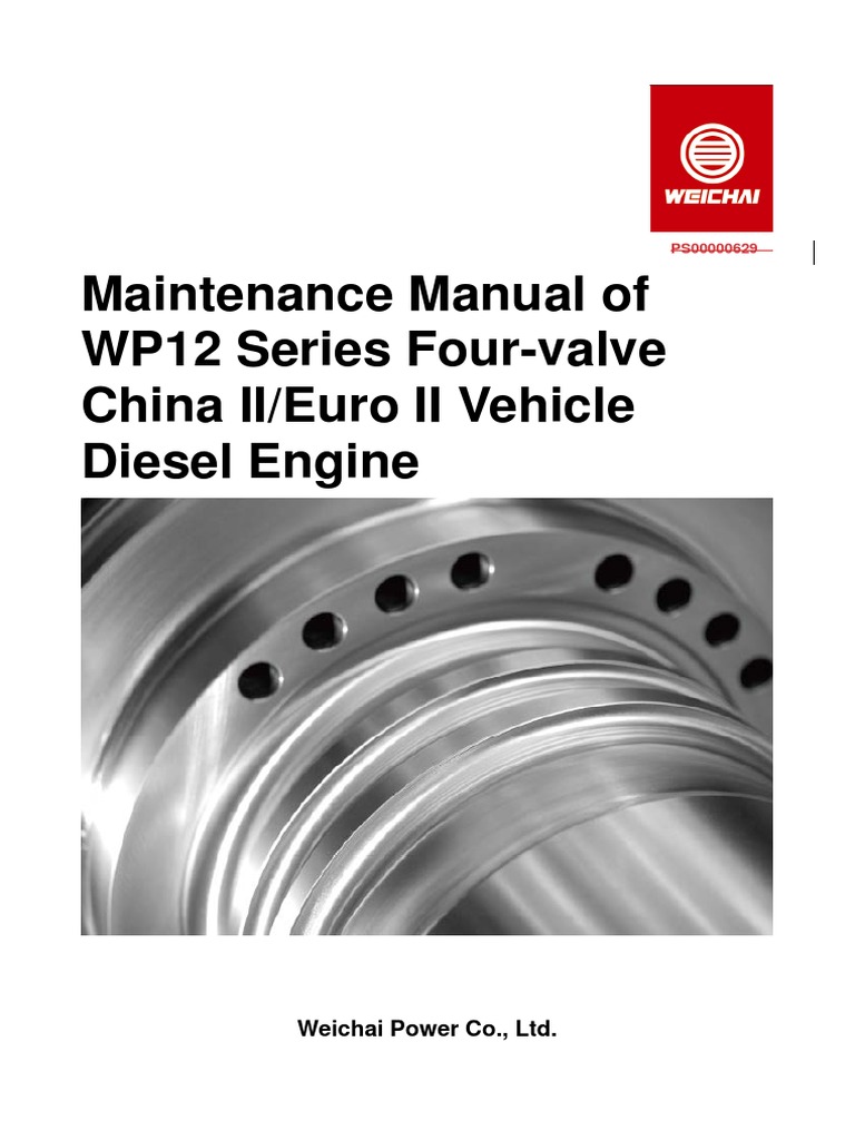 WP12 Engine Maintenance Manual | PDF | Engines | Diesel Engine