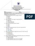 1ST Diagnostic Test Sci 8