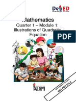 Mathematics 9 - W1 - Module-1 For Printing