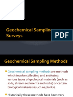 Geochemical Sampling Surveys