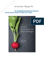 Test Bank Lutzs Nutrition and Diet Therapy 7th Edition Erin e Mazur