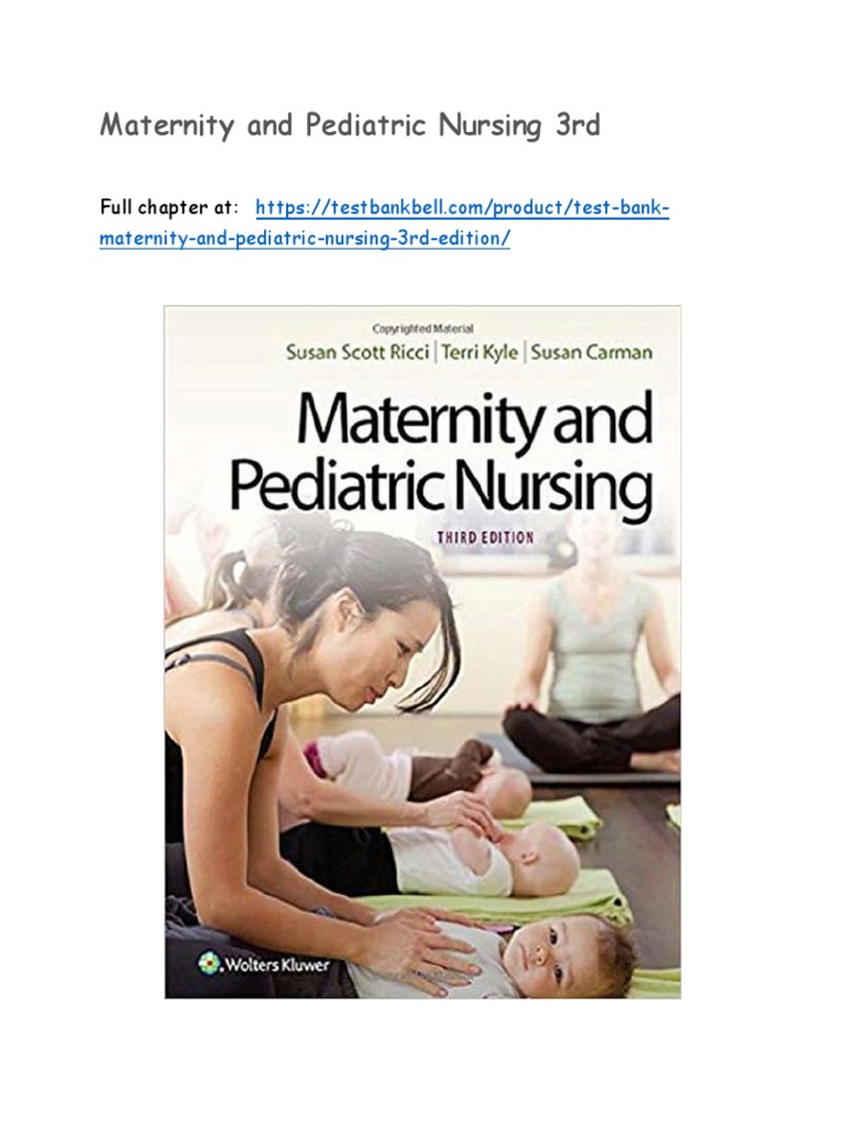 Test Bank Maternity and Pediatric Nursing 3rd Edition PDF