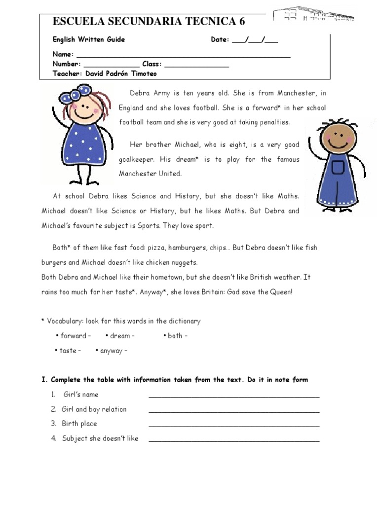 Guia de Estudio Primer Grado Ingles PDF