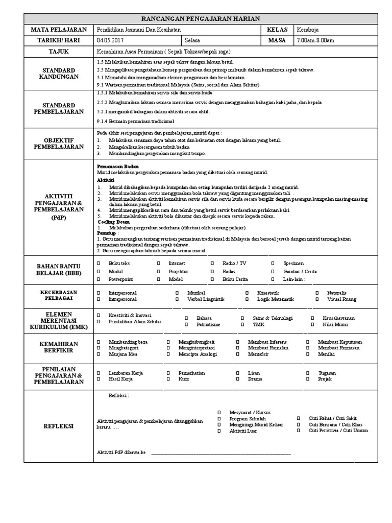 RPH Contoh Modular | PDF
