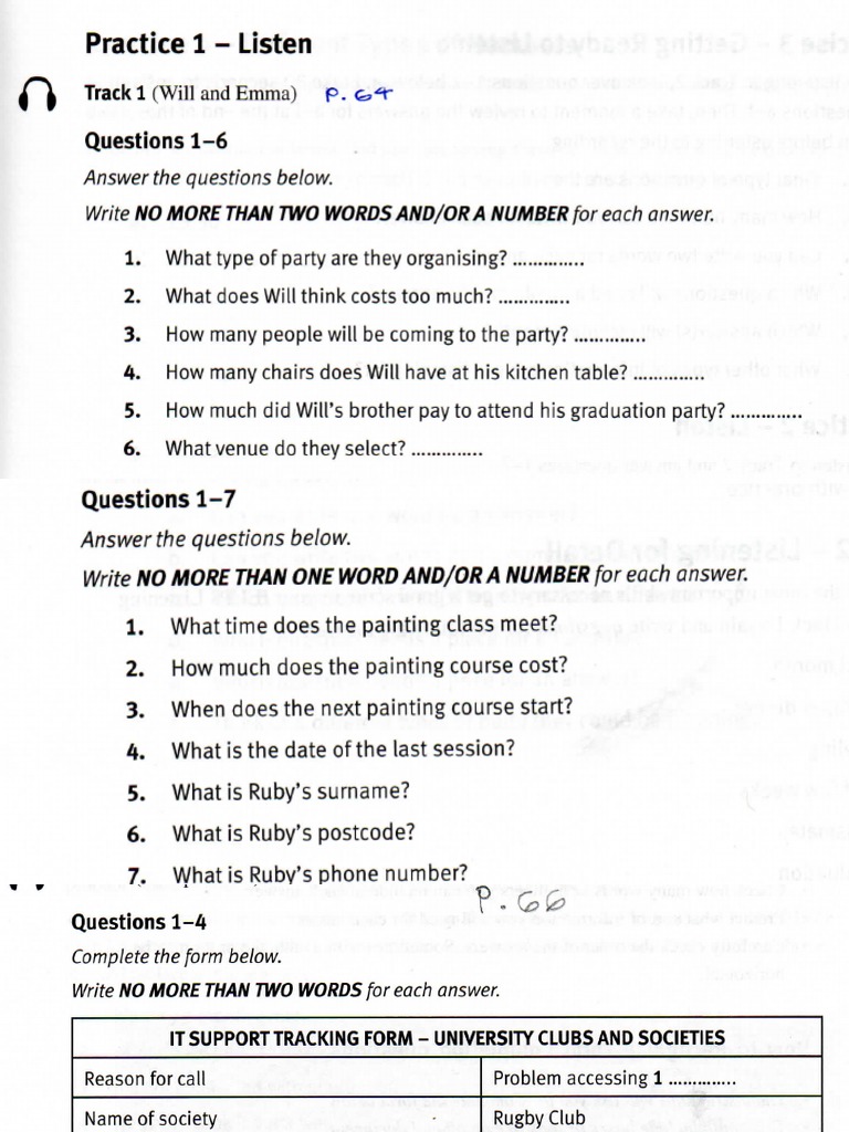 Listening Tasks Initial Exercises Pdf