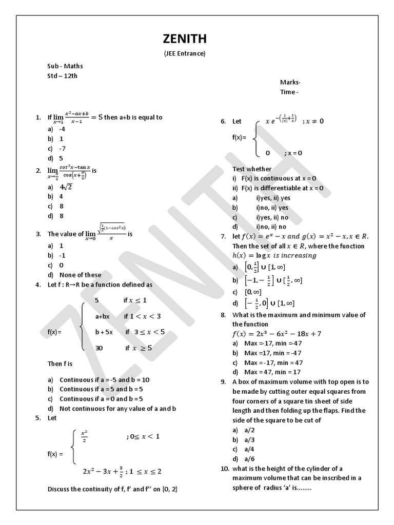 Cyrus jee maths pdf trigonometric functions sphere