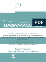 Flyer Baby Massage