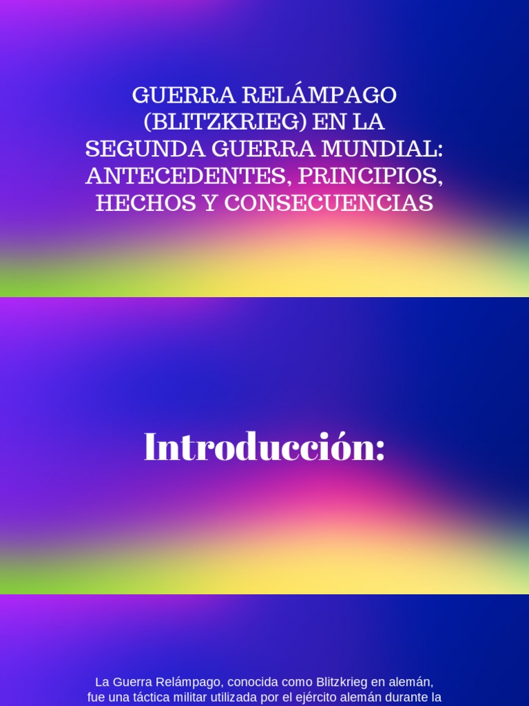 La Guerra Relampago PDF