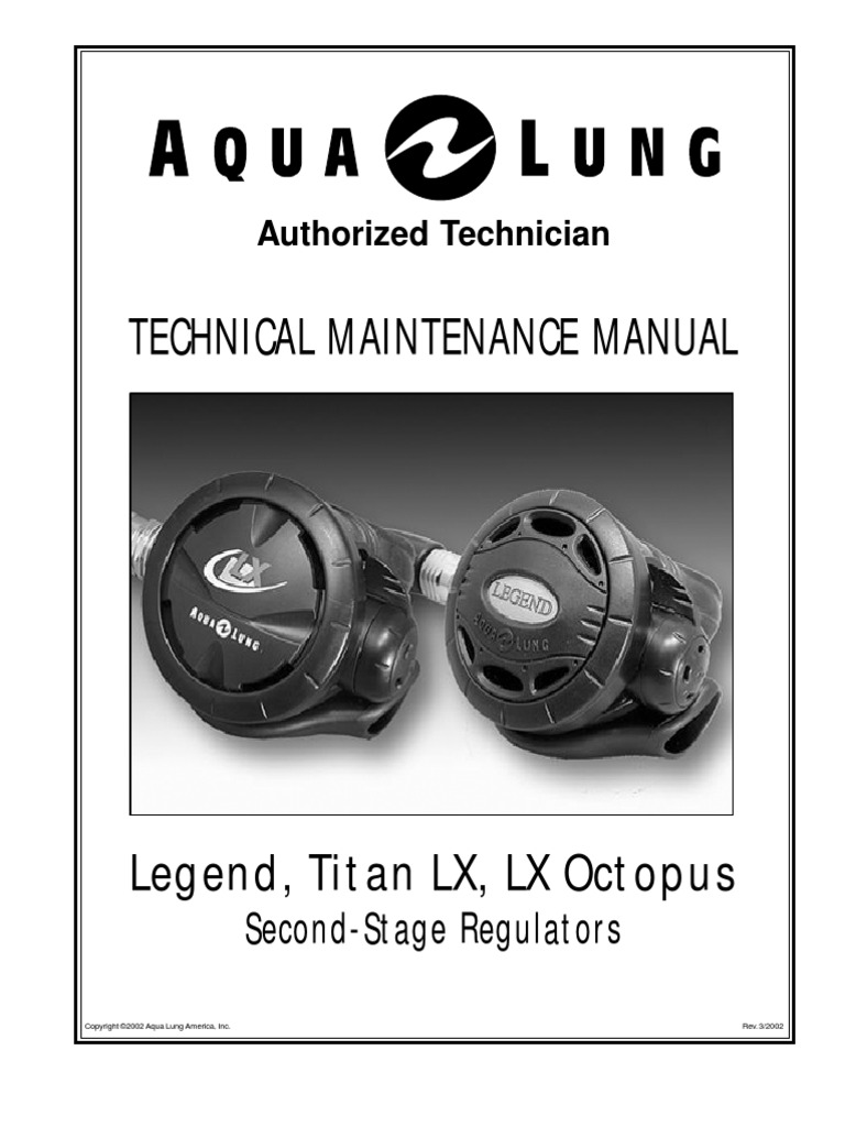 Aqualung Titan LX Repair Manual Nature