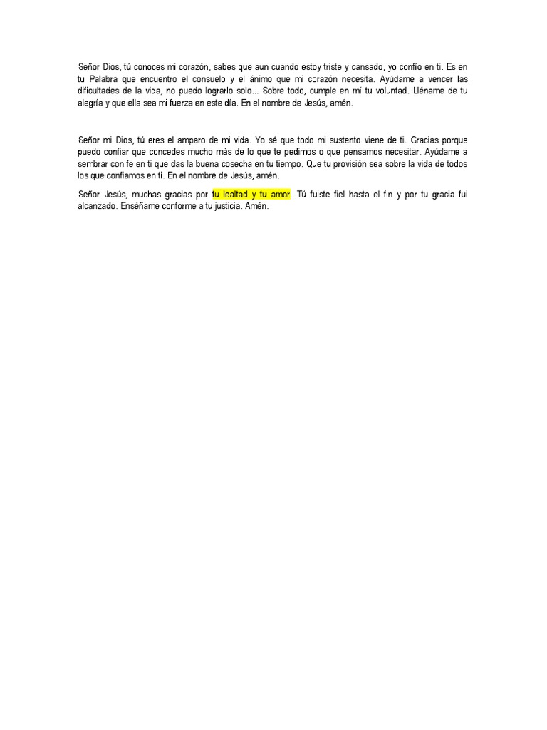 Oraciones | PDF