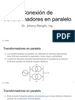 Conexión de Transformadores en Paralelo