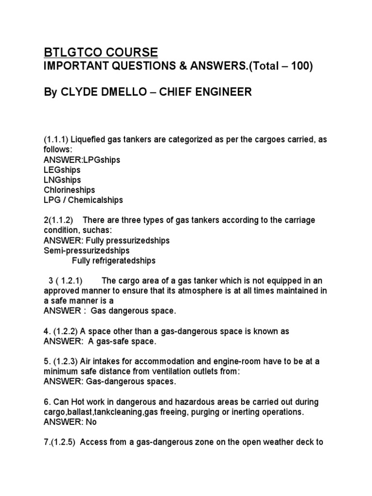 BTLGTCO Course: LPG Safety Essentials | PDF | Combustion | Liquefied ...