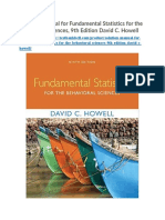 Solution Manual For Fundamental Statistics For The Behavioral Sciences 9th Edition David C Howell
