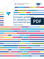 European Guidelines For Validating Non-Formal and Informal Learning