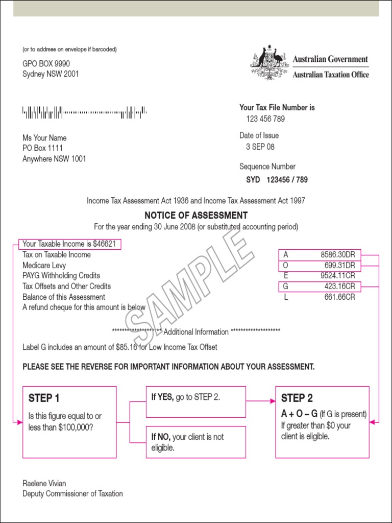 Step 1 Step 2 Notice of Assessment PDF Taxes Public Law